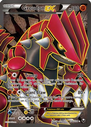 Groudon EX (106 Full Art) - Holofoil Dark Explorers - Ultra Rare