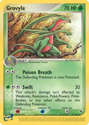 Grovyle 031/109 Ruby and Sapphire - Uncommon