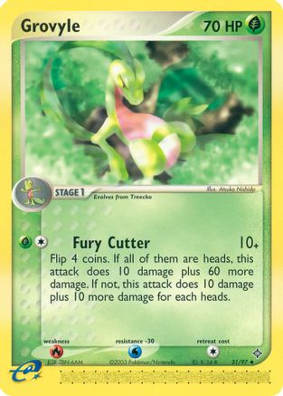 Grovyle - Reverse Holofoil Dragon - Uncommon