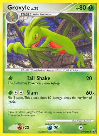 Grovyle/100 - Reverse Holofoil Stormfront - Uncommon