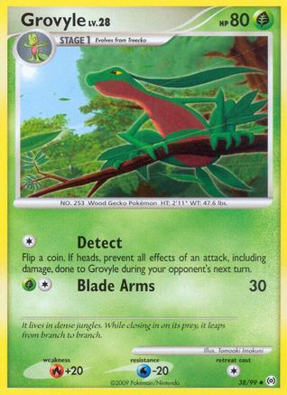 Grovyle (38) (38) 038 - Reverse Holofoil Arceus - Uncommon