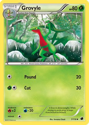Grovyle - Reverse Holofoil Plasma Freeze - Uncommon