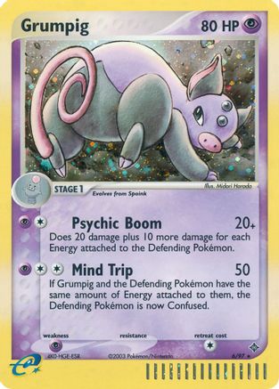 Grumpig - Reverse Holofoil Dragon - Holo Rare