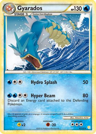 Gyarados 004 - Holofoil HeartGold SoulSilver - Holo Rare