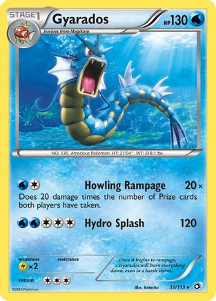 Gyarados 031 Legendary Treasures - Rare