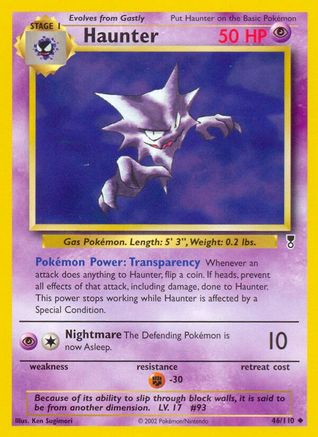 Haunter/110 - Reverse Holofoil Legendary Collection - Uncommon