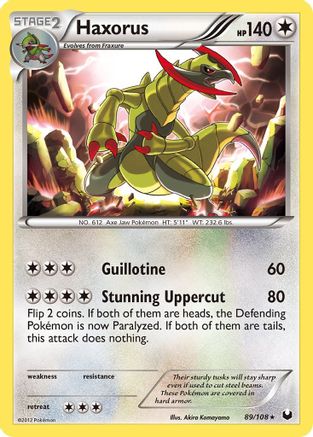 Haxorus - Reverse Holofoil Dark Explorers - Holo Rare