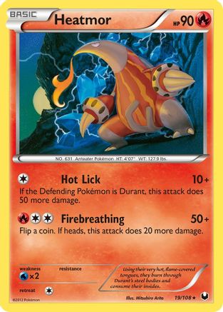 Heatmor - Reverse Holofoil Dark Explorers - Rare