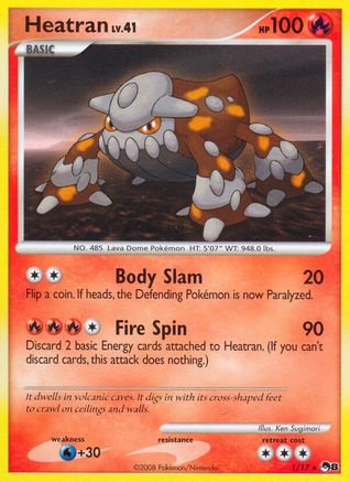 Heatran 001 POP Series 8 - Rare