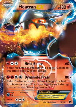 Heatran EX (Team Plasma) - Holofoil Plasma Freeze - Ultra Rare