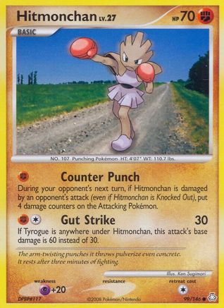 Hitmonchan - Reverse Holofoil Legends Awakened - Common