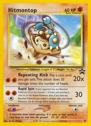 Hitmontop 037 WoTC Promo - Promo