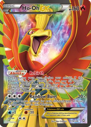 Ho-Oh Ex (119 Full Art) - Holofoil Dragons Exalted - Ultra Rare