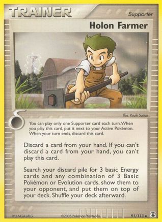 Holon Farmer 091 - Reverse Holofoil Delta Species - Uncommon