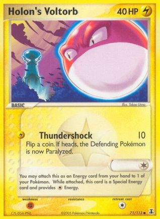 Holon's Voltorb 071 - Reverse Holofoil Delta Species - Common