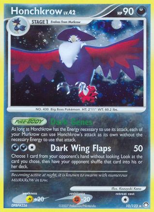 Honchkrow - Holofoil Mysterious Treasures - Holo Rare