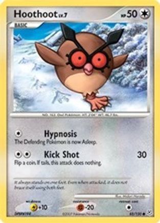 Hoothoot 085/130 - Reverse Holofoil Diamond and Pearl - Common