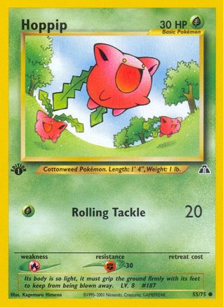 Hoppip 055 - 1st Edition Neo Discovery - Common