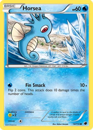 Horsea - Reverse Holofoil Plasma Freeze - Common