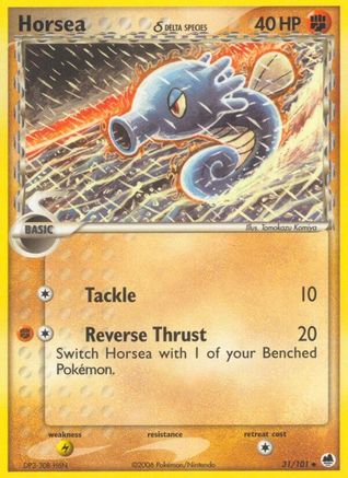 Horsea (Delta Species) 031/101 Dragon Frontiers - Uncommon