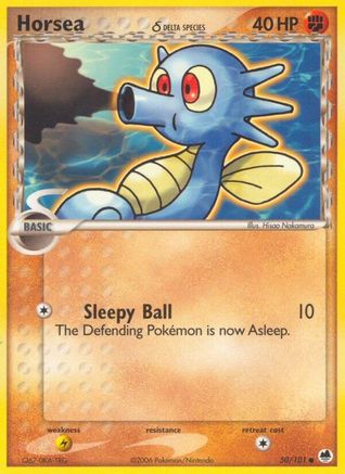 Horsea (Delta Species) 050/101 Dragon Frontiers - Common