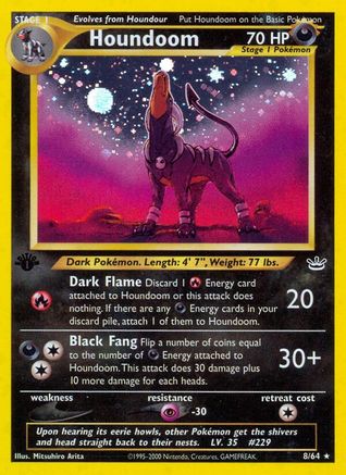 Houndoom - 1st Edition Holofoil Neo Revelation - Holo Rare