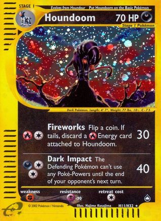 Houndoom (H11) - Holofoil Aquapolis - Holo Rare