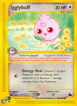 Igglybuff - Reverse Holofoil Skyridge - Common