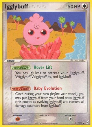 Igglybuff/100 - Reverse Holofoil Crystal Guardians - Rare