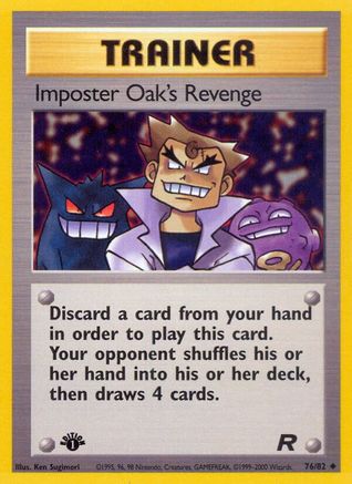 Imposter Oak's Revenge 076 - 1st Edition Team Rocket - Uncommon