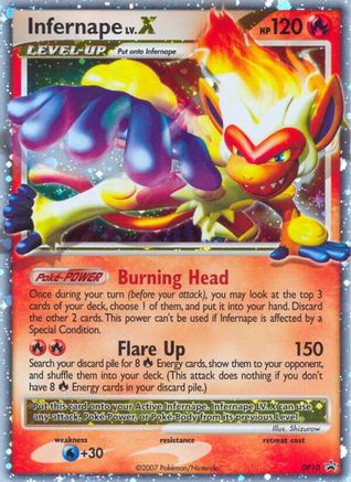 Infernape LV.X DP10 - Holofoil Diamond and Pearl Promos - Promo