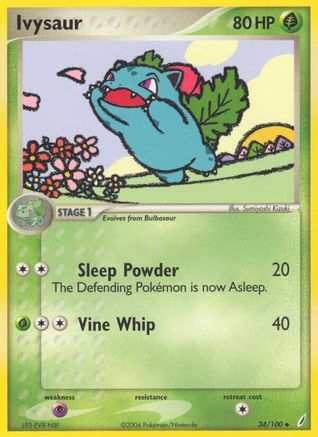 Ivysaur 034/100 Crystal Guardians - Uncommon