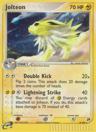 Jolteon - Reverse Holofoil Sandstorm - Holo Rare