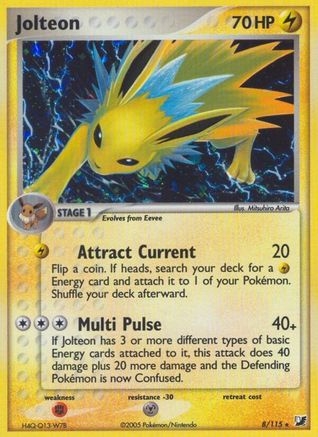 Jolteon - Reverse Holofoil Unseen Forces - Holo Rare