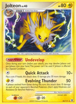 Jolteon - Reverse Holofoil Rising Rivals - Rare