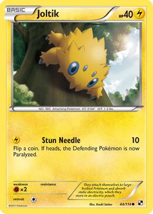 Joltik (44) (44) 044 - Reverse Holofoil Black and White - Common