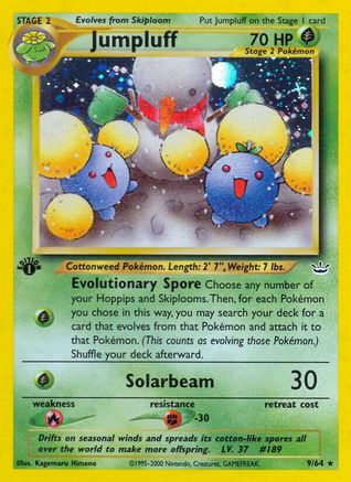 Jumpluff - 1st Edition Holofoil Neo Revelation - Holo Rare