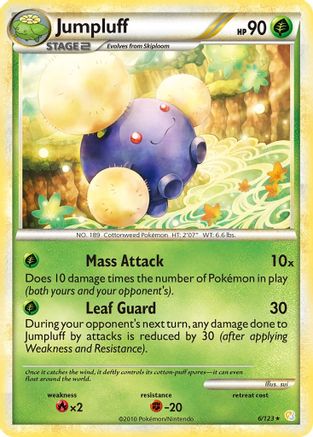 Jumpluff 006 - Reverse Holofoil HeartGold SoulSilver - Holo Rare