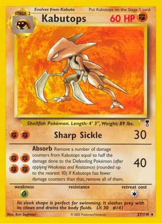 Kabutops - Reverse Holofoil Legendary Collection - Rare
