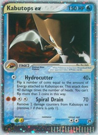 Kabutops ex - Holofoil Sandstorm - Ultra Rare