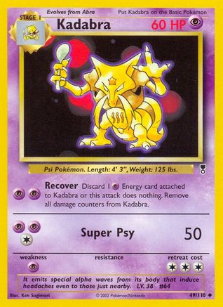 Kadabra - Reverse Holofoil Legendary Collection - Uncommon