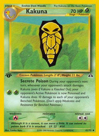 Kakuna 041 - 1st Edition Neo Discovery - Uncommon