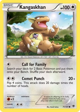 Kangaskhan 071 Plasma Blast - Common