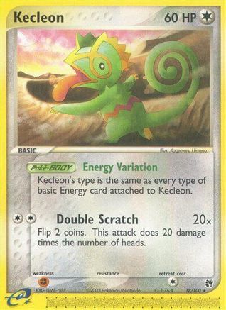 Kecleon - Reverse Holofoil Sandstorm - Rare