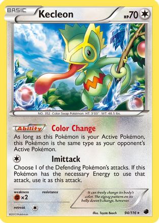 Kecleon - Reverse Holofoil Plasma Freeze - Rare