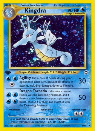 Kingdra 008 - 1st Edition Holofoil Neo Genesis - Holo Rare
