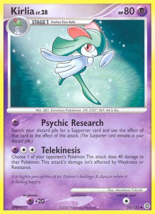 Kirlia 053 - Reverse Holofoil Secret Wonders - Uncommon