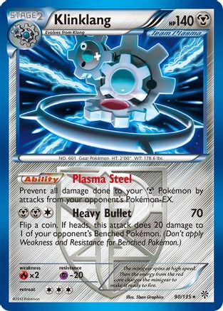 Klinklang (Team Plasma) - Holofoil Plasma Storm - Holo Rare