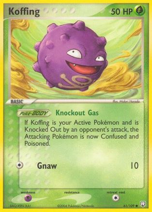 Koffing 061 - Reverse Holofoil Team Rocket Returns - Common