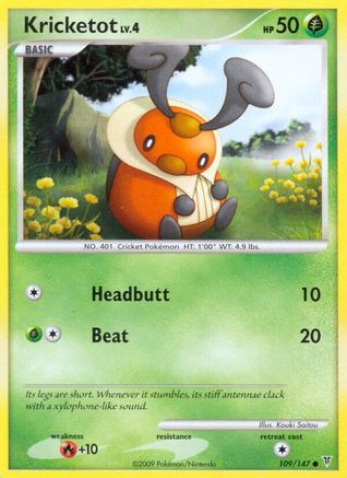 Kricketot - Reverse Holofoil Supreme Victors - Common